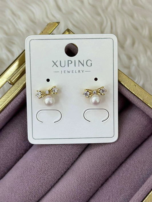 Xuping Fiyonk Detaylı İnci Küpe