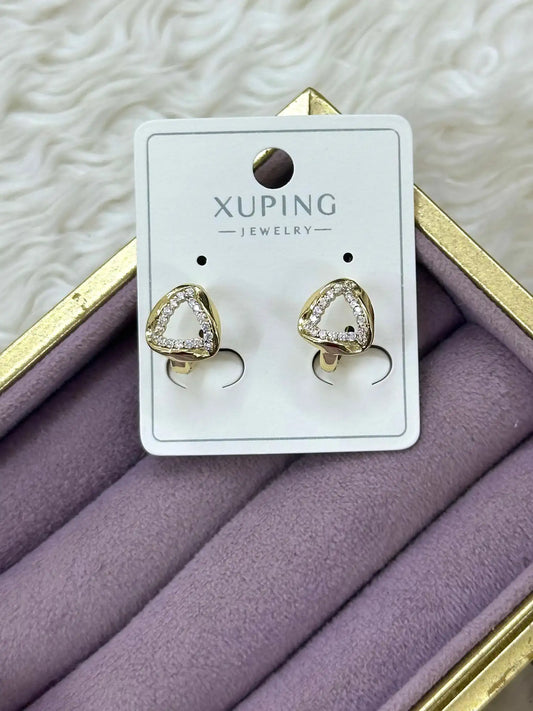 Xuping Üçgen Taşlı Küpe