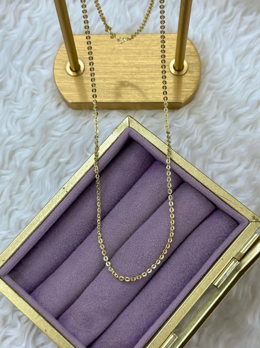 Xuping Gold Renkli Zincir Kolye - Küçük Oval